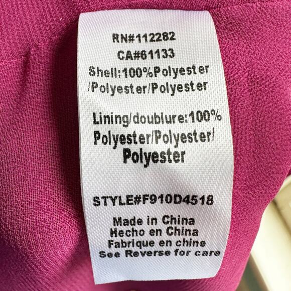 Adelyn Rae Tasha Gown Dress Deep Fuchsia NWT - Picture 10 of 10